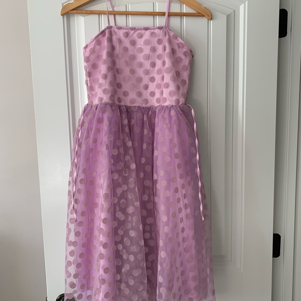 ❌❌❌SOLD❌❌❌ Lavender polka dot dress